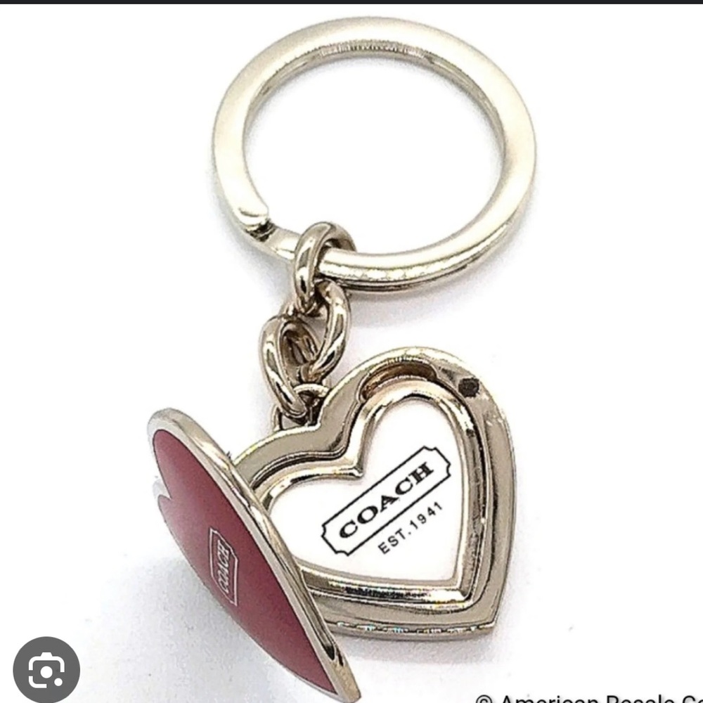 Vintage Coach (Locket) Key Chain / Bag Charm in Pink